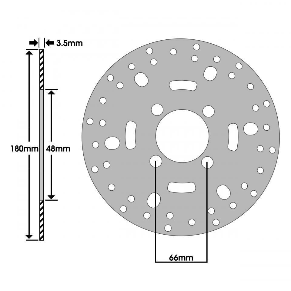 Disque de frein avant Newfren pour Scooter MBK 50 Booster 2001 à 2020 Neuf