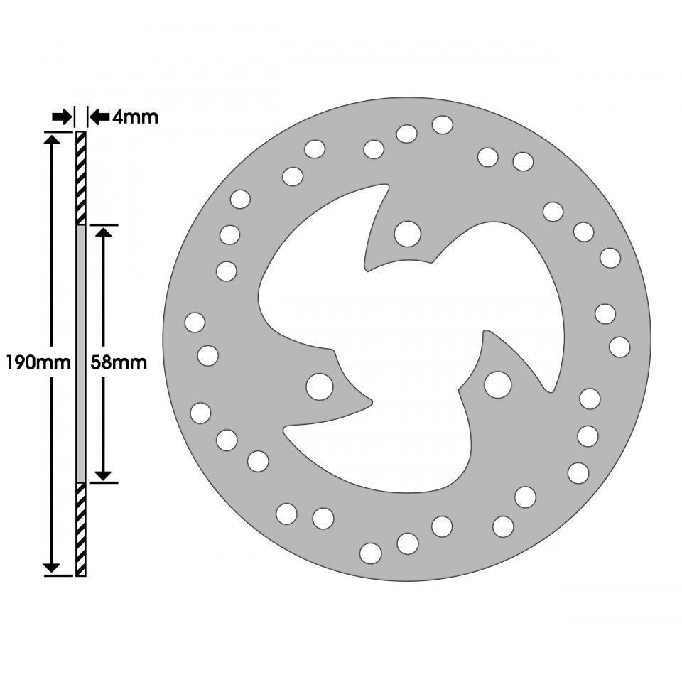 Disque de frein avant Newfren pour Scooter Honda 90 Yupi 1992 à 2020 Neuf