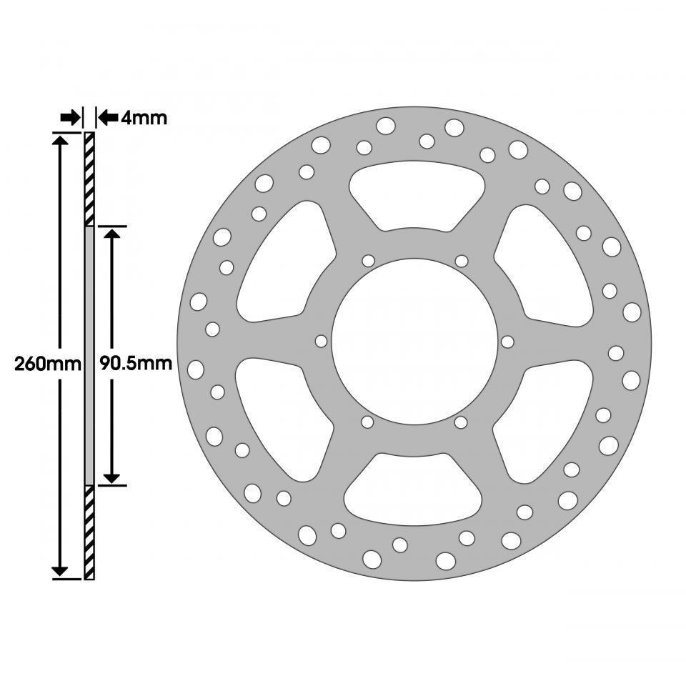 Disque de frein avant Newfren pour Moto Peugeot 50 XR6 2002 à 2020 Neuf