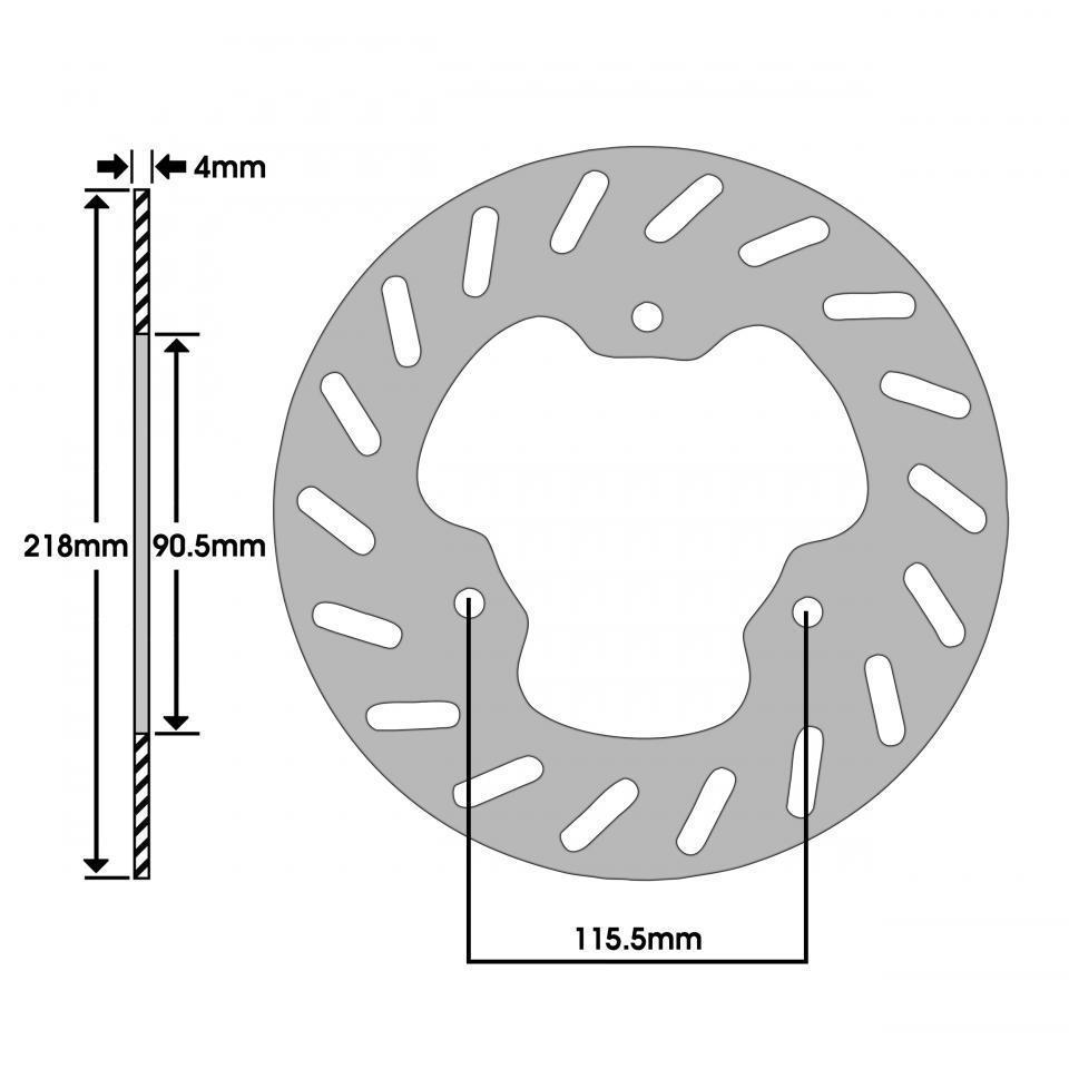 Disque de frein avant Newfren pour Moto Derbi 50 Senda R Après 2001 Neuf
