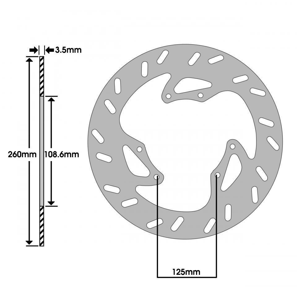 Disque de frein avant Newfren pour Moto Gilera 50 RCR 2003 à 2010 Neuf