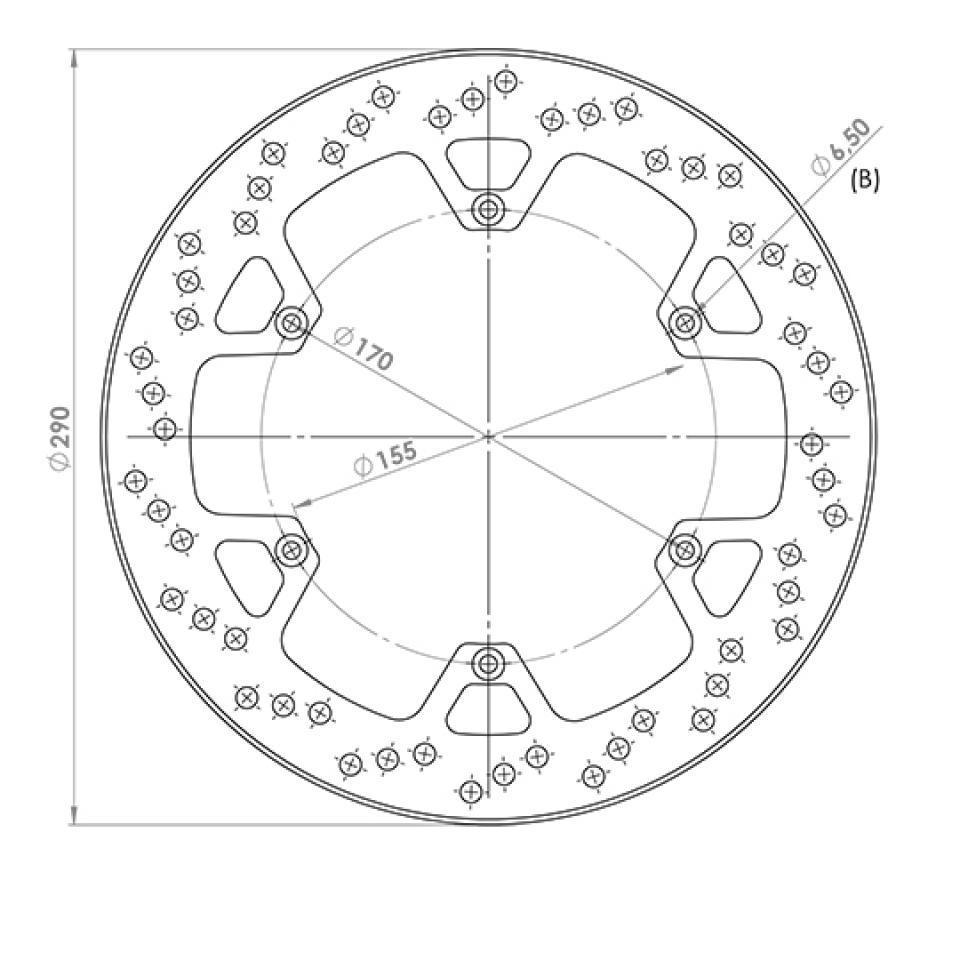 Disque de frein avant pour Aprilia RS Moteur AM6