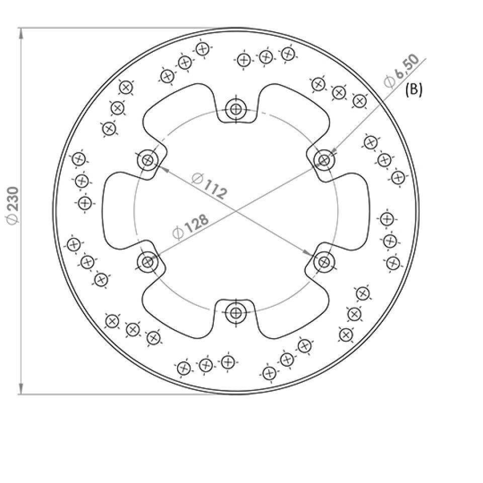 Disque de frein avant NG Brakes pour Moto Aprilia 50 Pegaso Neuf