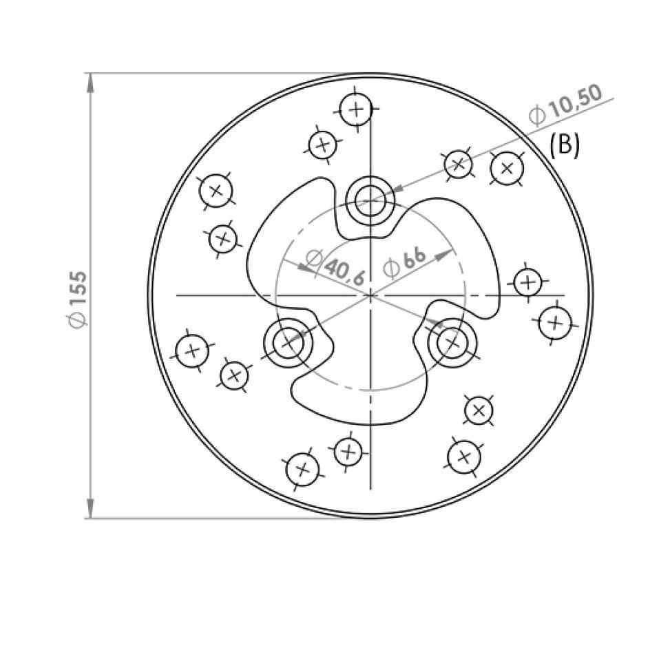 Disque de frein avant NG Brakes pour Scooter Peugeot 50 V-Clic 2007 à 2017 Neuf