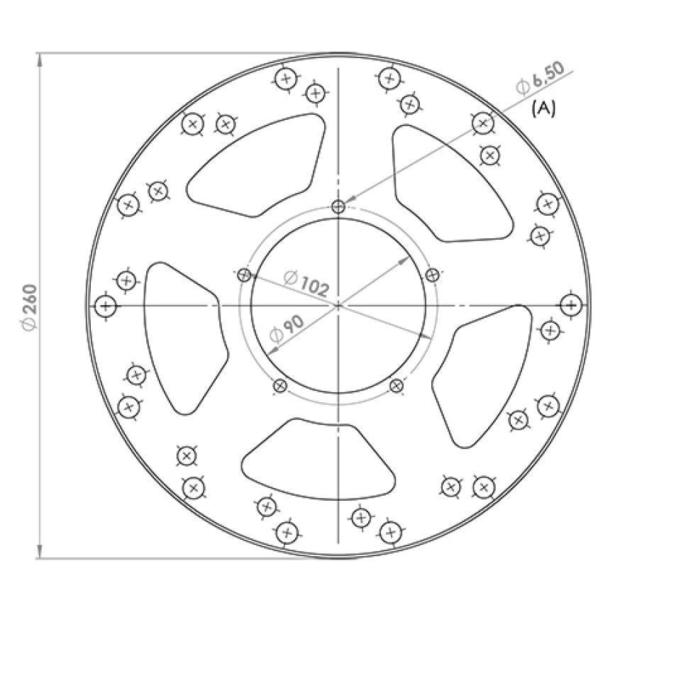 Disque de frein avant NG Brakes pour Moto Peugeot 50 XR6 2000 à 2007 Neuf