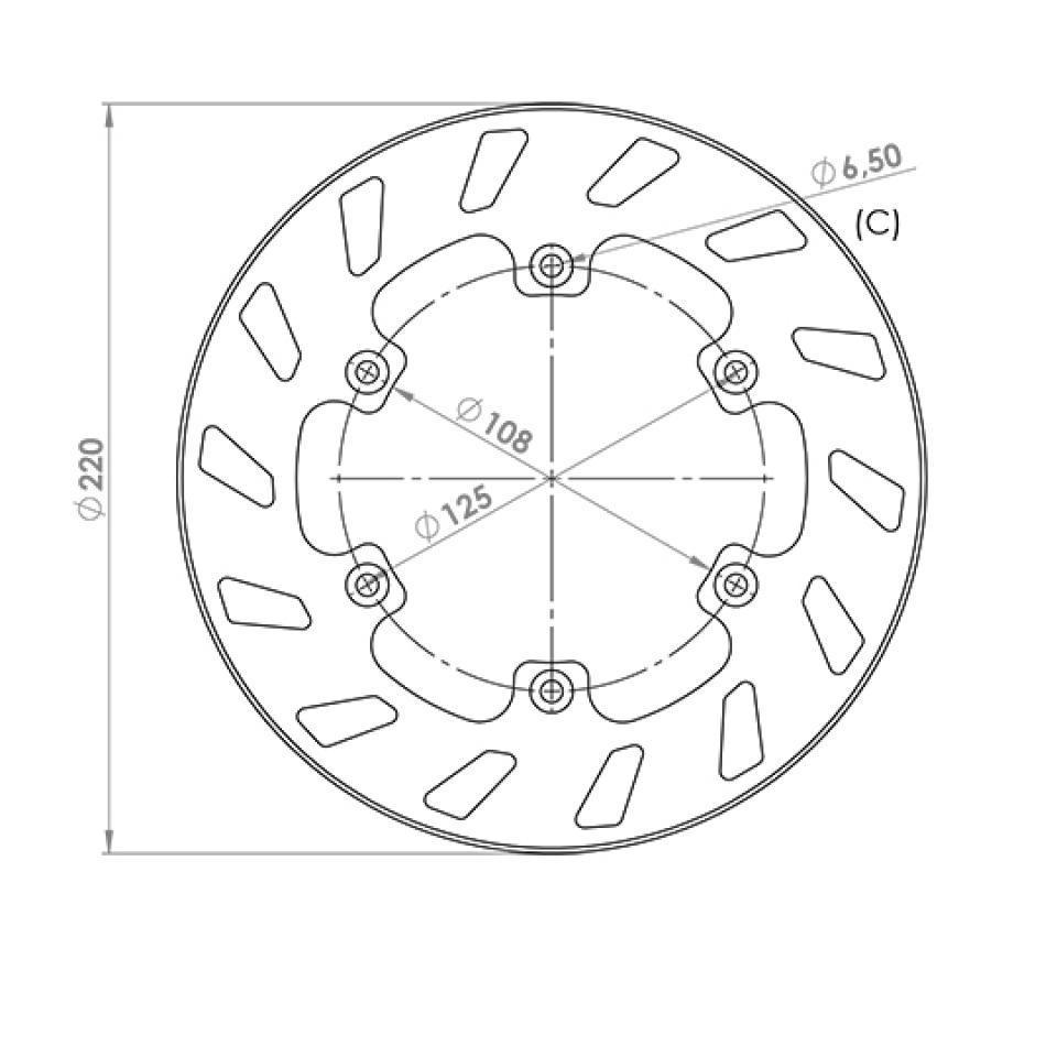 Disque de frein avant NG Brakes pour Moto Gilera 50 H@K 1999 à 2001 Neuf