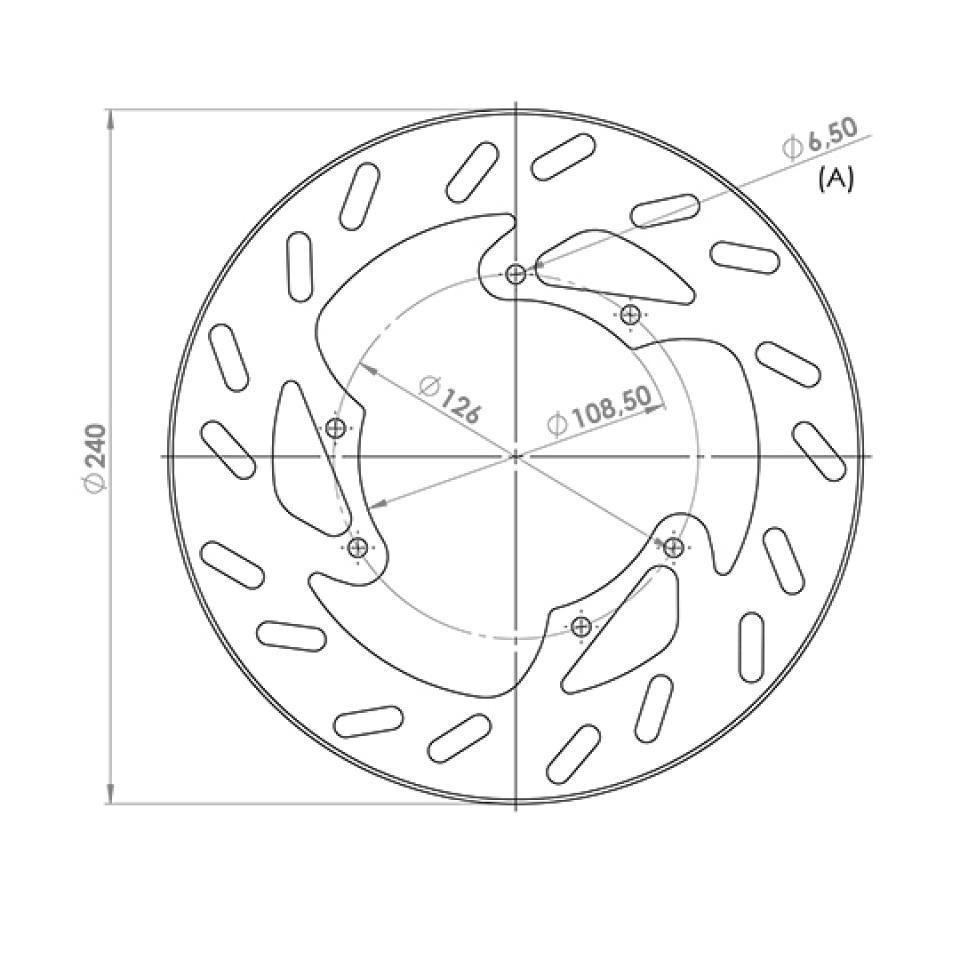 Disque de frein avant NG Brakes pour Moto Derbi 50 Senda R X-Race 2005 à 2009 Neuf