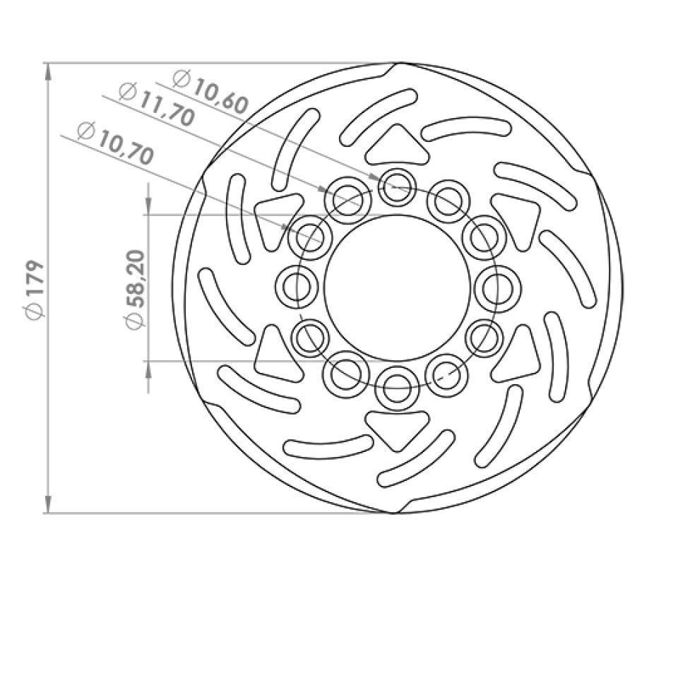 Disque de frein avant pour Kymco Agility 4T