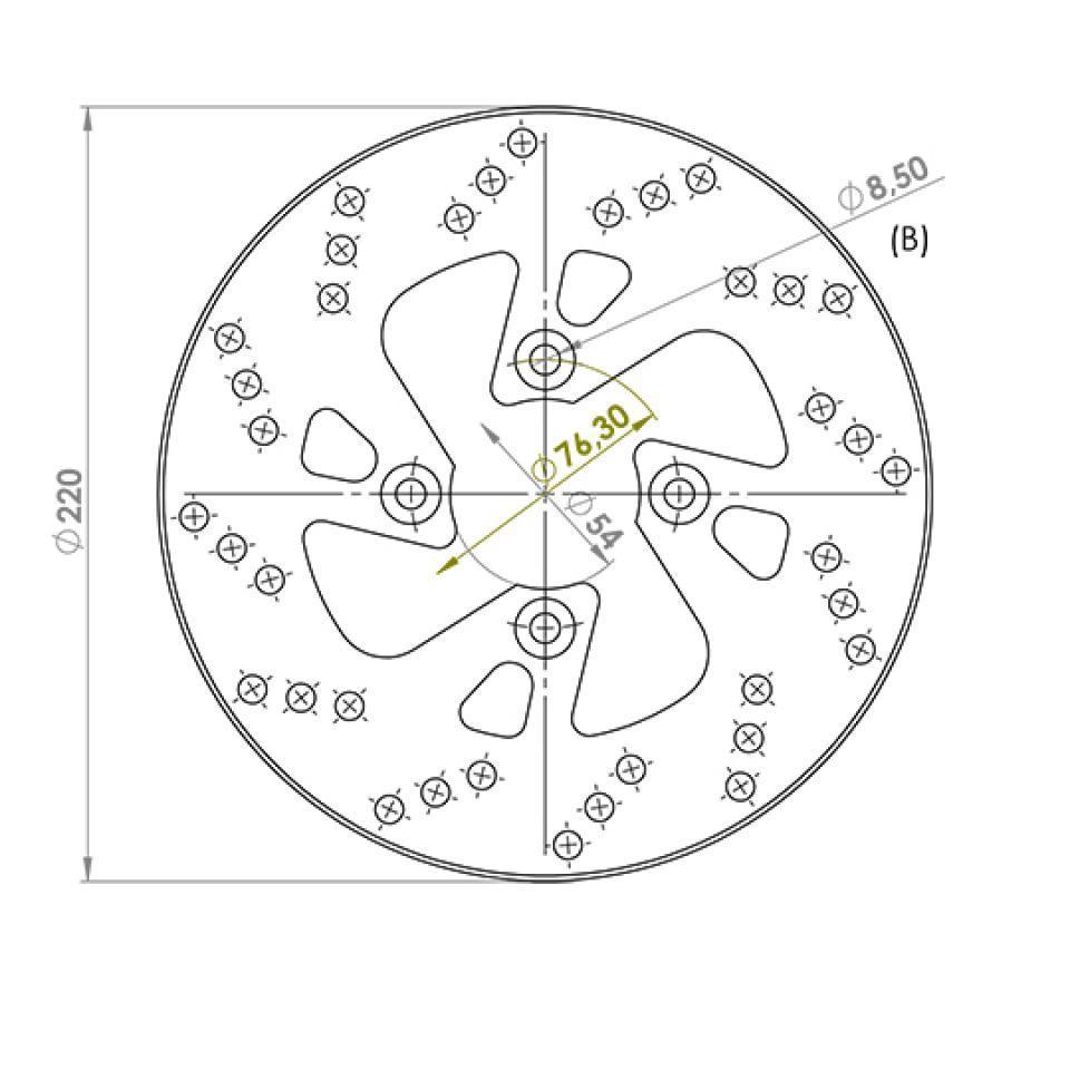 Disque de frein avant NG Brakes pour Scooter Yamaha 150 Majesty 1998 à 2006 Neuf