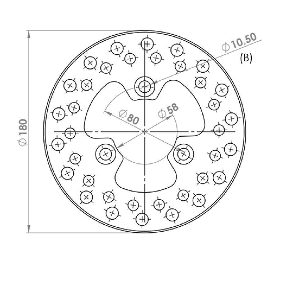 Disque de frein avant NG Brakes pour Auto Neuf