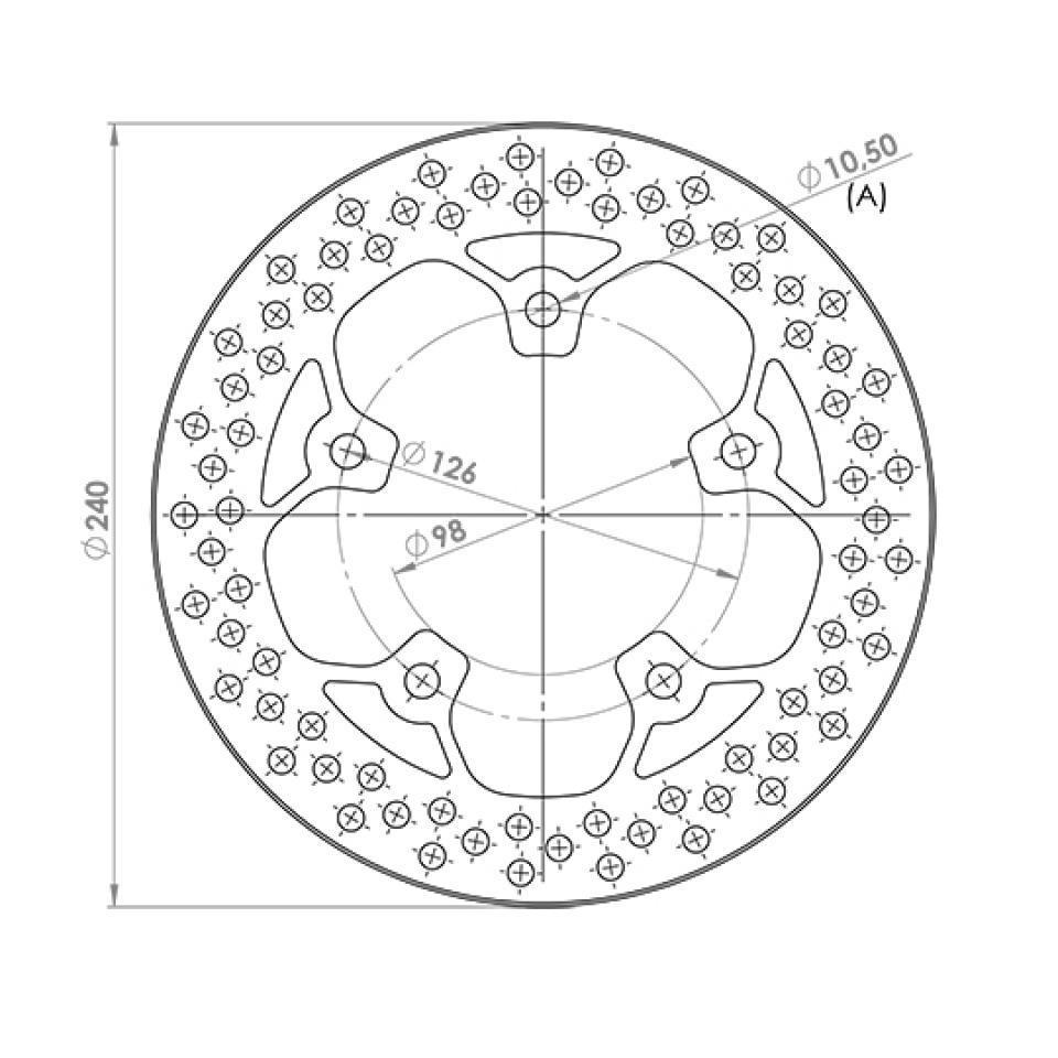 Disque de frein avant pour  