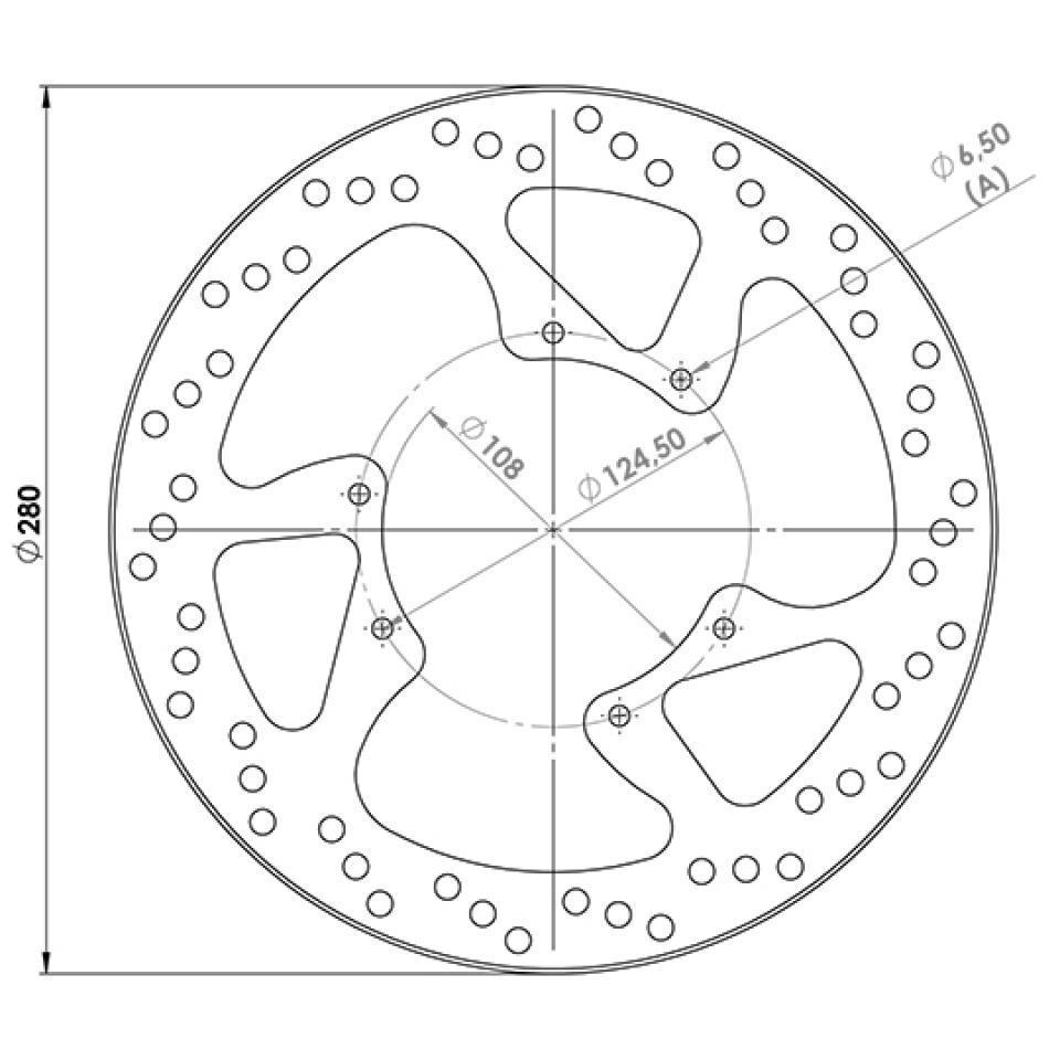Disque de frein avant pour Rieju RS3