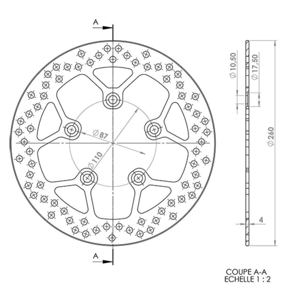 Disque de frein avant NG Brakes pour Scooter Kymco 300 People S i Neuf