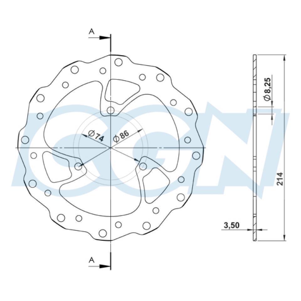 Disque de frein avant NG Brakes pour Scooter Peugeot 50 Speedfight 3 AC Neuf