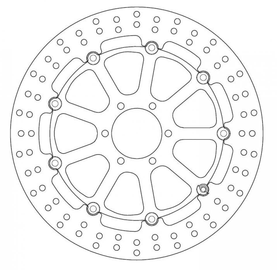 Disque de frein avant Ferodo pour Moto MZ 1000 S 2001 à 2005 AVG / AVD Neuf