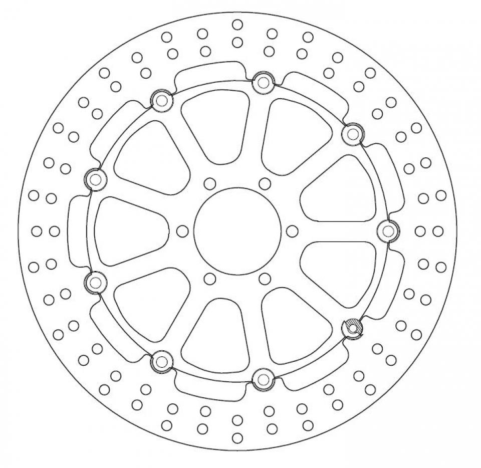 Disque de frein avant Ferodo pour Moto MZ 1000 S 2001 à 2005 AVG / AVD Neuf