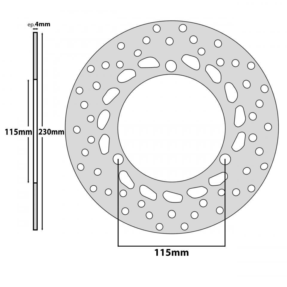 Disque de frein avant P2R pour Scooter Yamaha 125 Gpd A N-Max Après 2015 Neuf