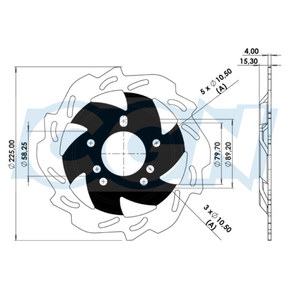 Disque de frein avant origine pour Scooter Sym 50 Jet 4 2018 à 2020 Neuf