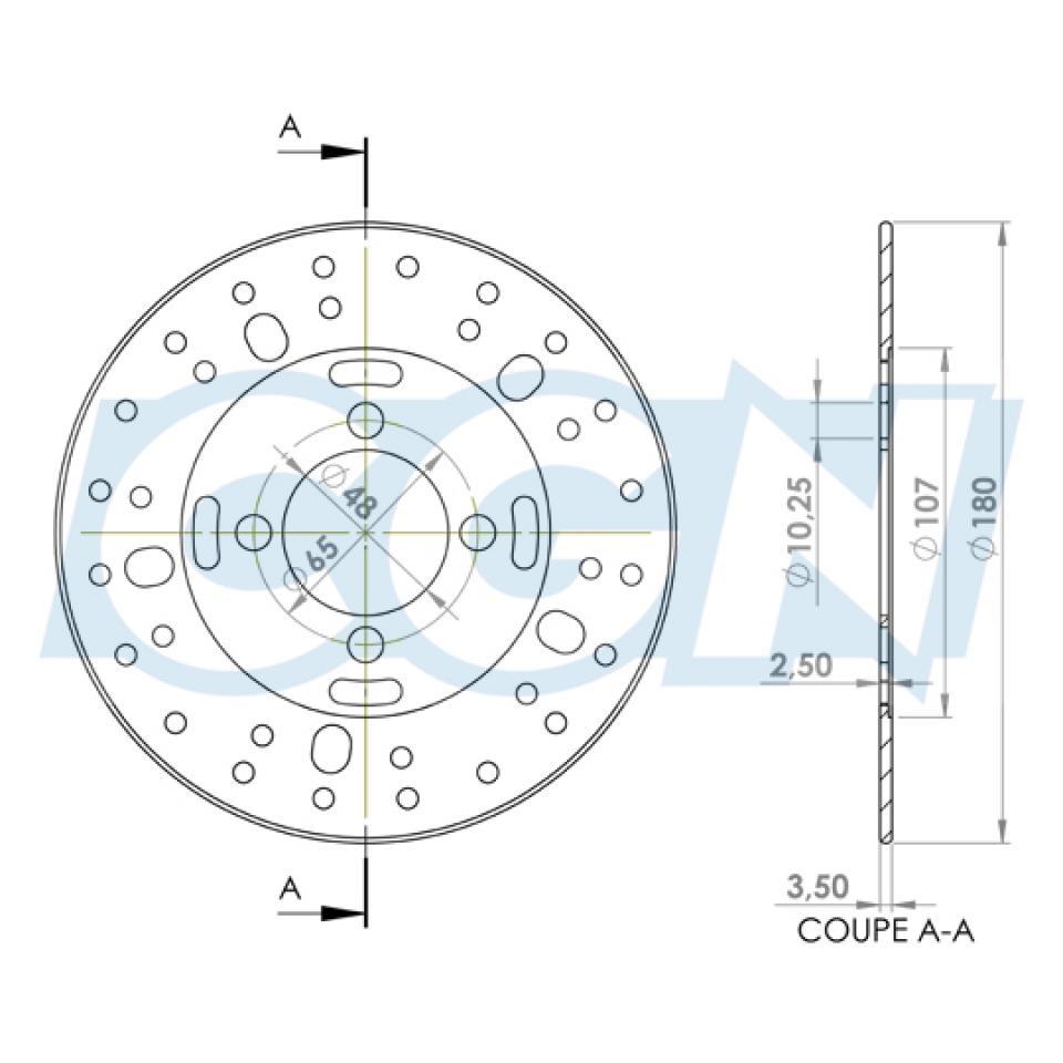Disque de frein avant pour Scooter MBK 50 Booster Neuf
