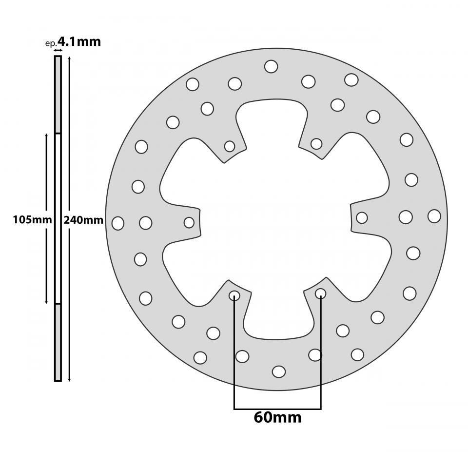 Disque de frein avant P2R pour Scooter Piaggio 300 MP3 Neuf