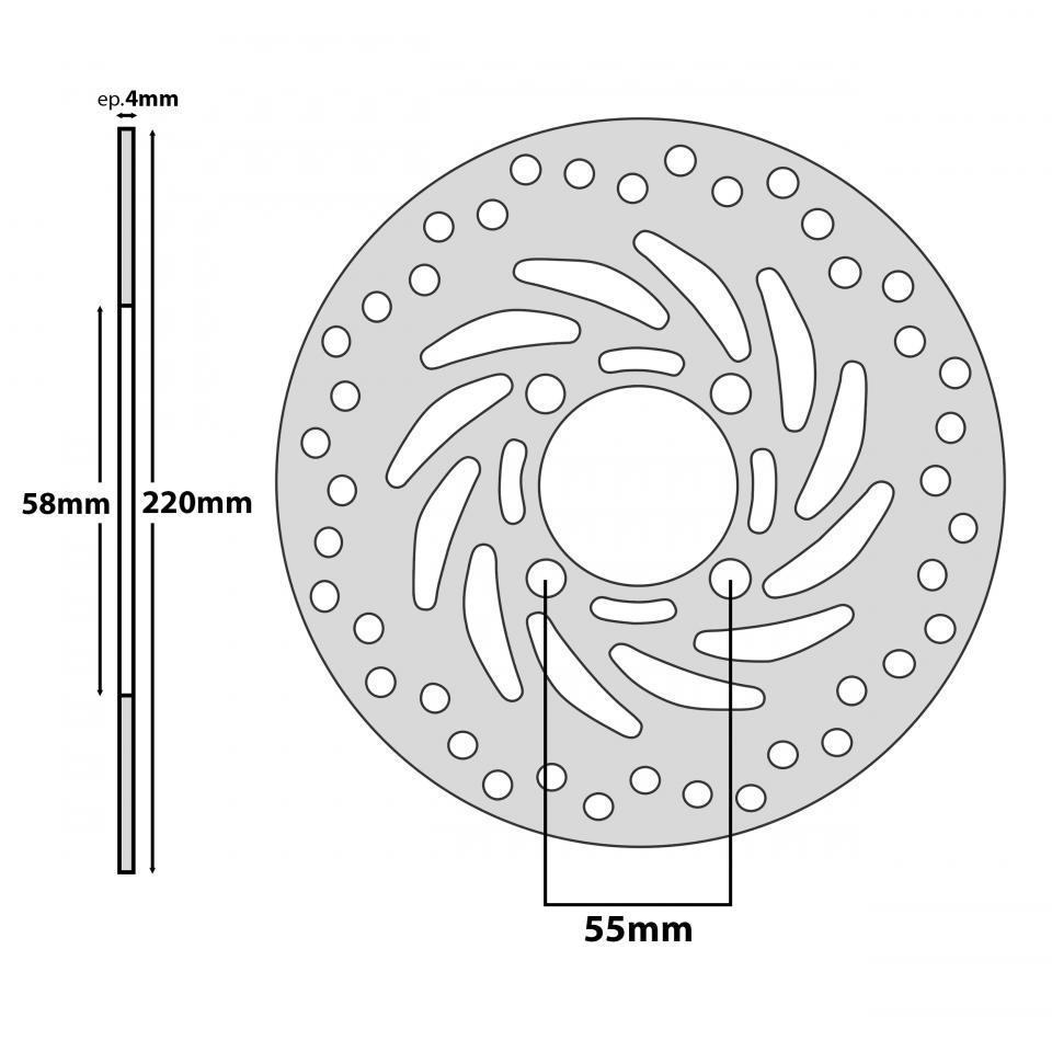 Disque de frein avant P2R pour Scooter Honda 125 PCX 2010 à 2021 Neuf