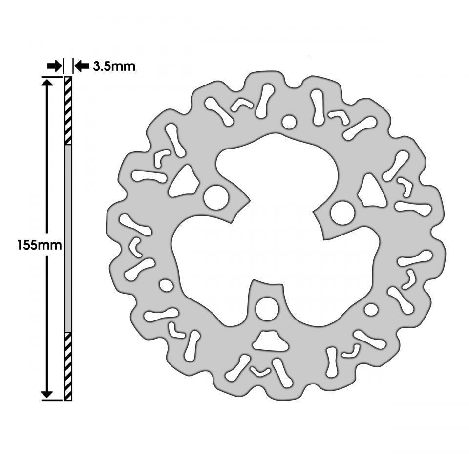 Disque de frein avant Malossi pour Scooter MBK 50 Booster 2004 Neuf