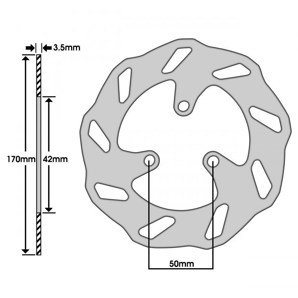 Disque de frein avant IGM pour Scooter Peugeot 50 Ludix blaster 2005 à 2016 Neuf