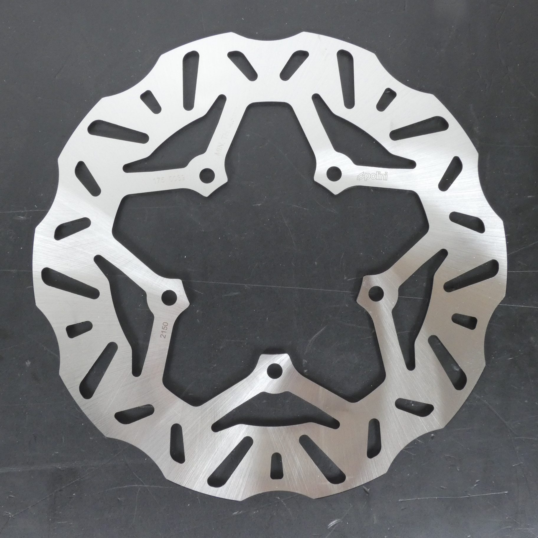 Disque frein AV Polini pour scooter Peugeot 600 Satelis 175.0039 Ø263mm Ep 5.1mm