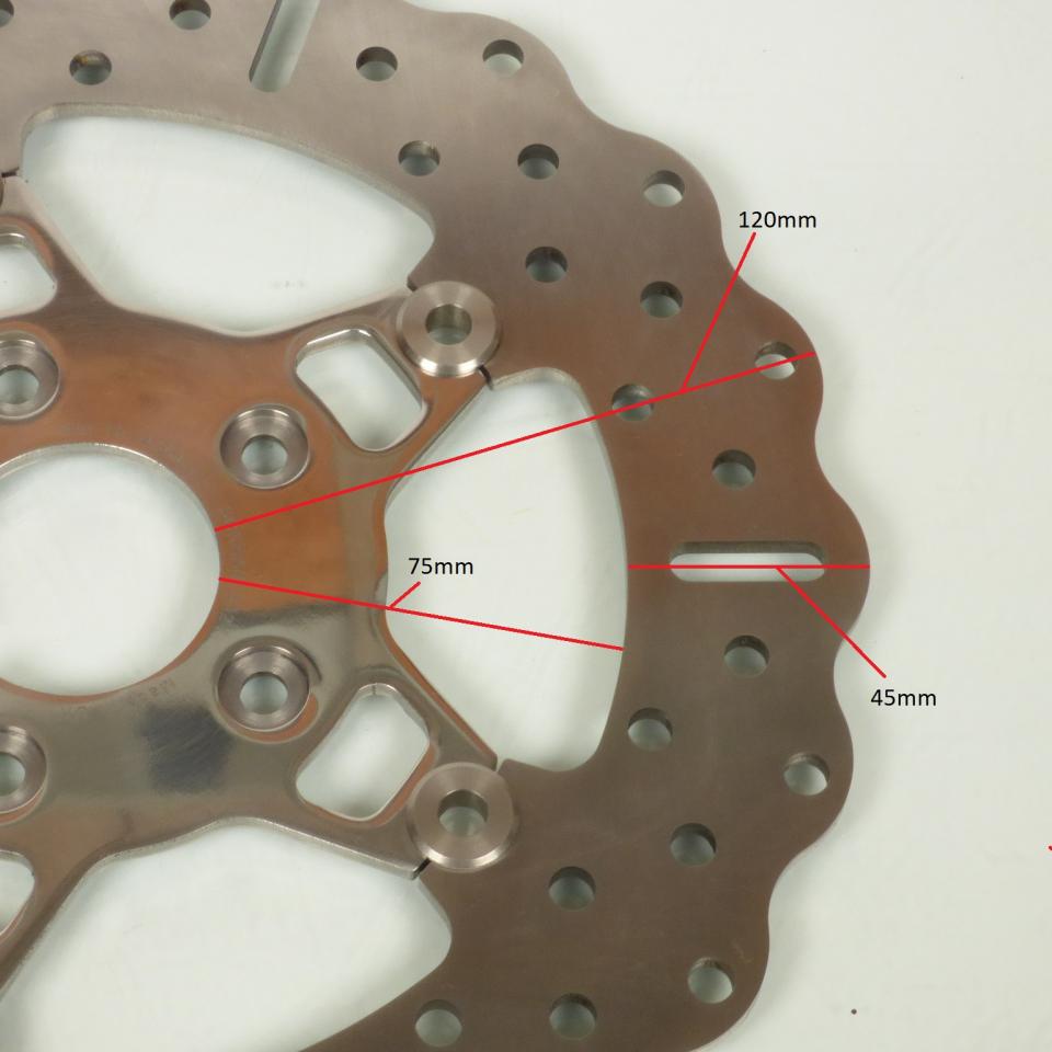 Disque frein avant flottant pour moto Harley Davidson 1200 XLH Sportster FSD011C