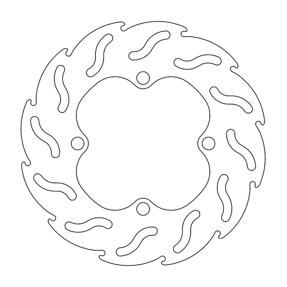 Disque de frein avant pour  