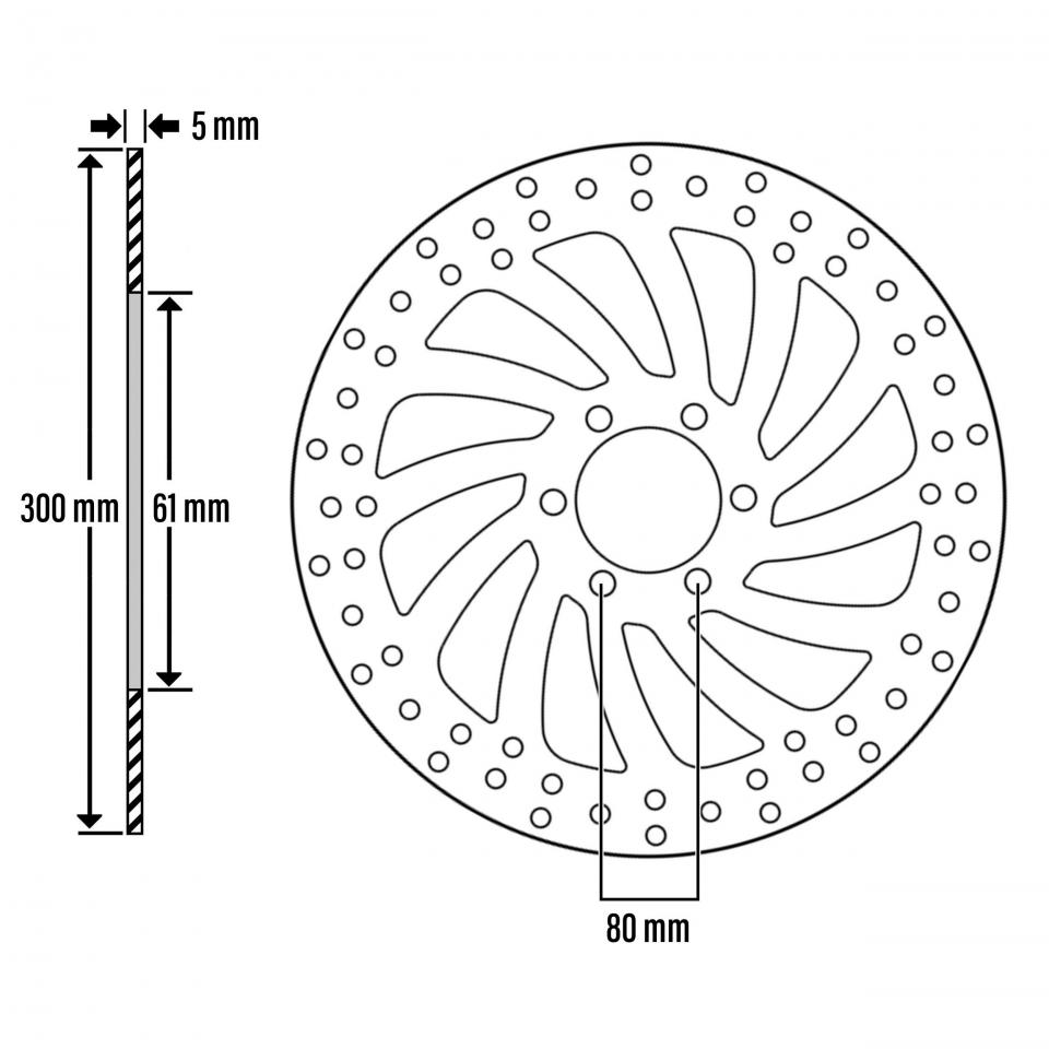 Disque de frein avant Newfren pour Moto KTM 125 Duke 2013 à 2016 Neuf