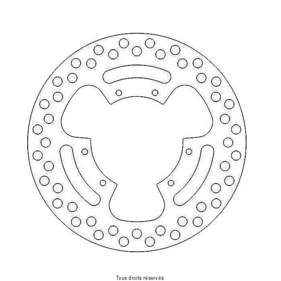 Disque de frein avant Perftec pour Moto Yamaha 125 YZ 1985 à 1989 Ø230X86X3.5mm / AV Neuf