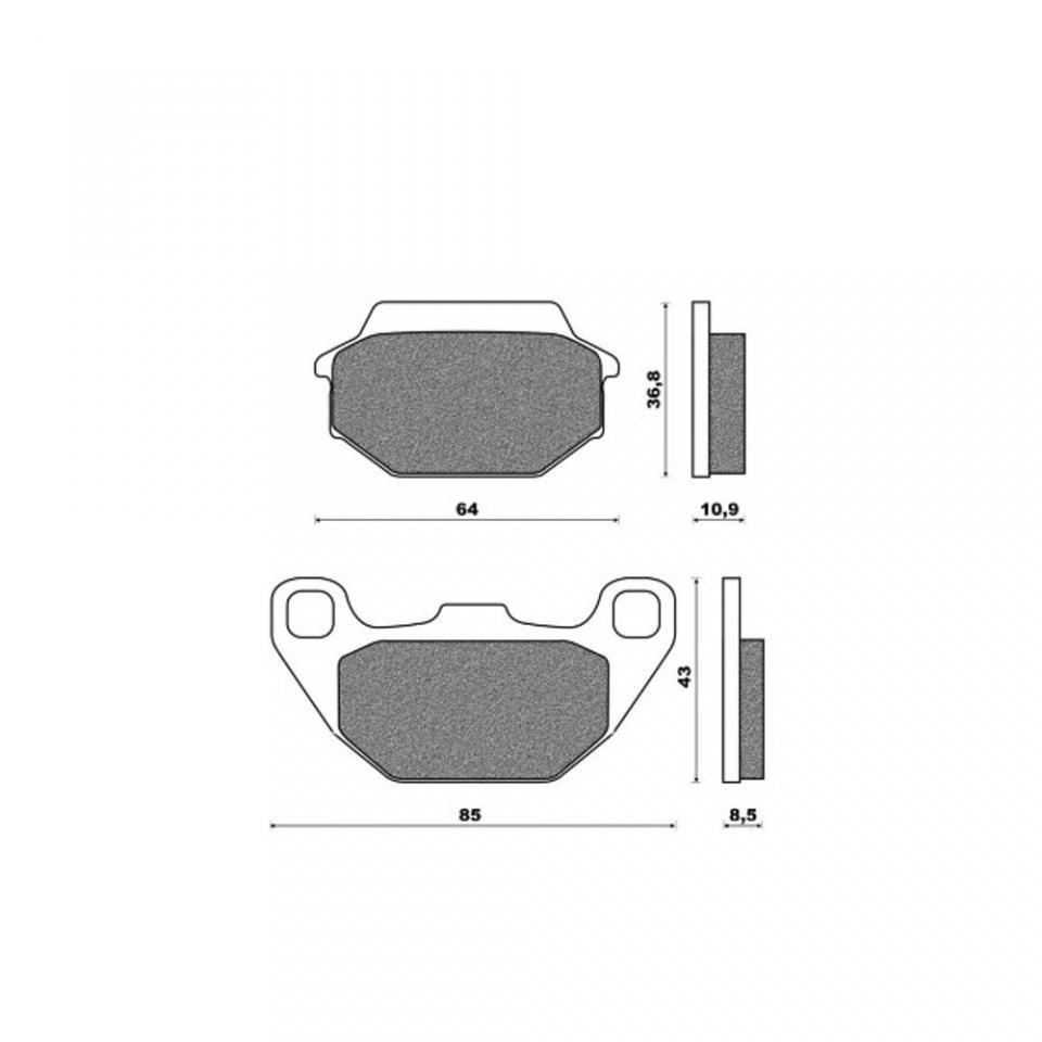 Kit disque de frein avant One pour scooter Kymco 50 Super 8 Ø240x128x4mm Neuf