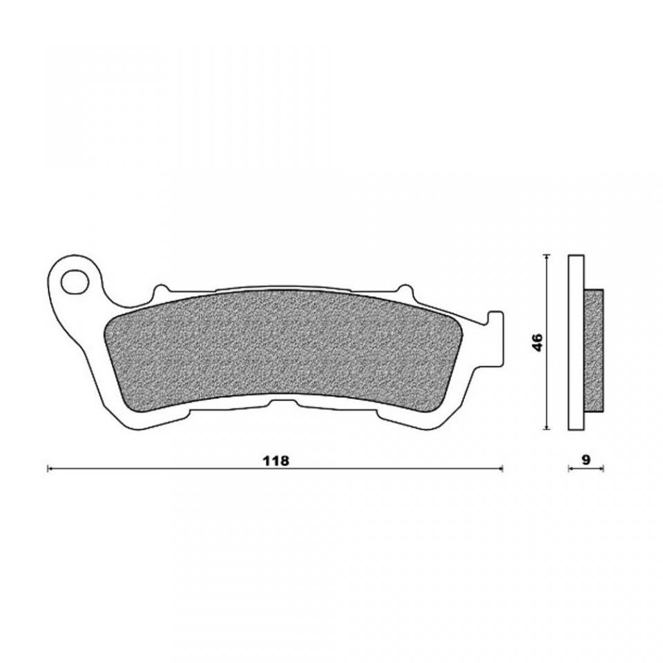 Kit disque frein avant One pour scooter Honda 125 SH I 2009 à 2012 Ø240x105x4mm