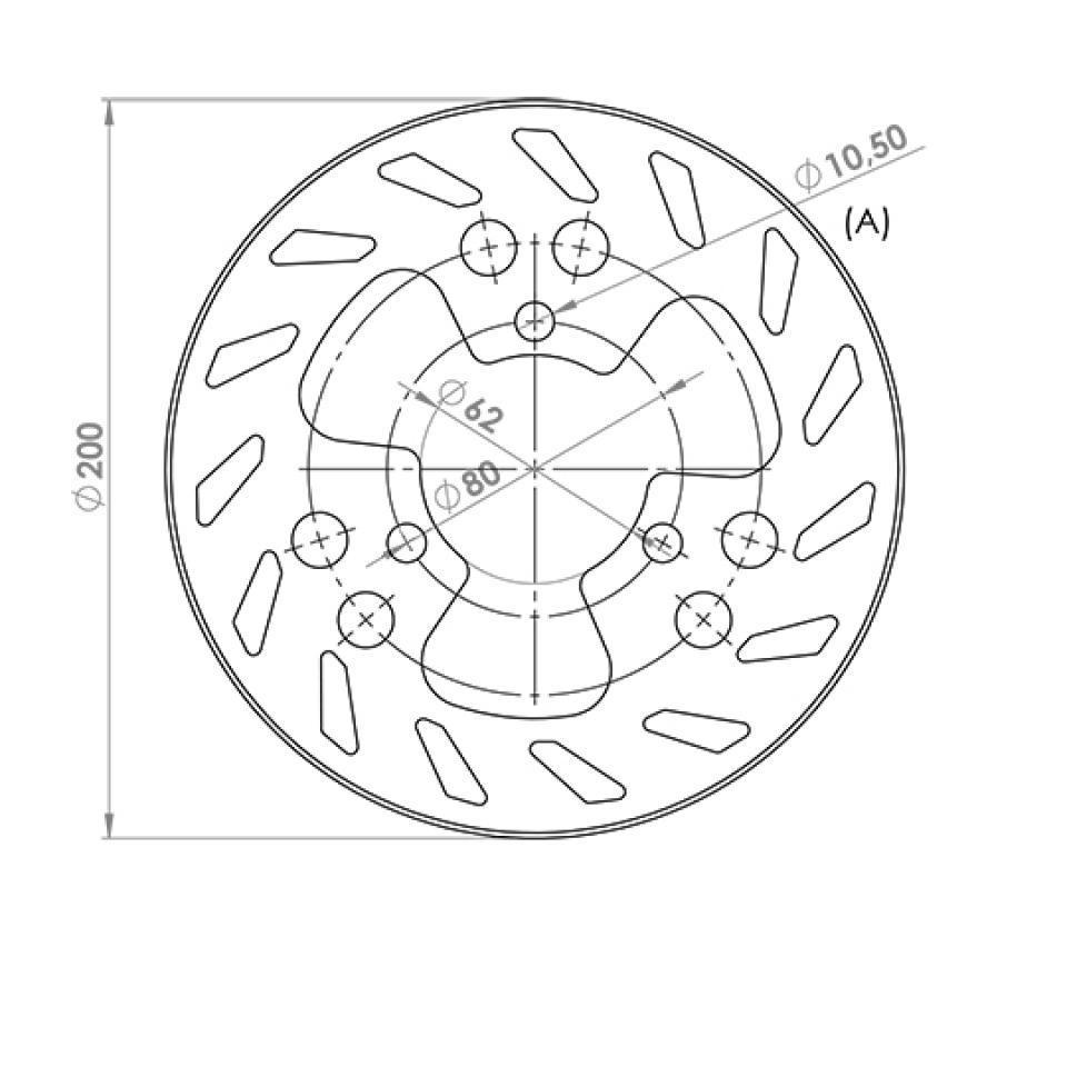 Disque de frein arrière NG Brakes pour Moto HM 50 CRE Neuf
