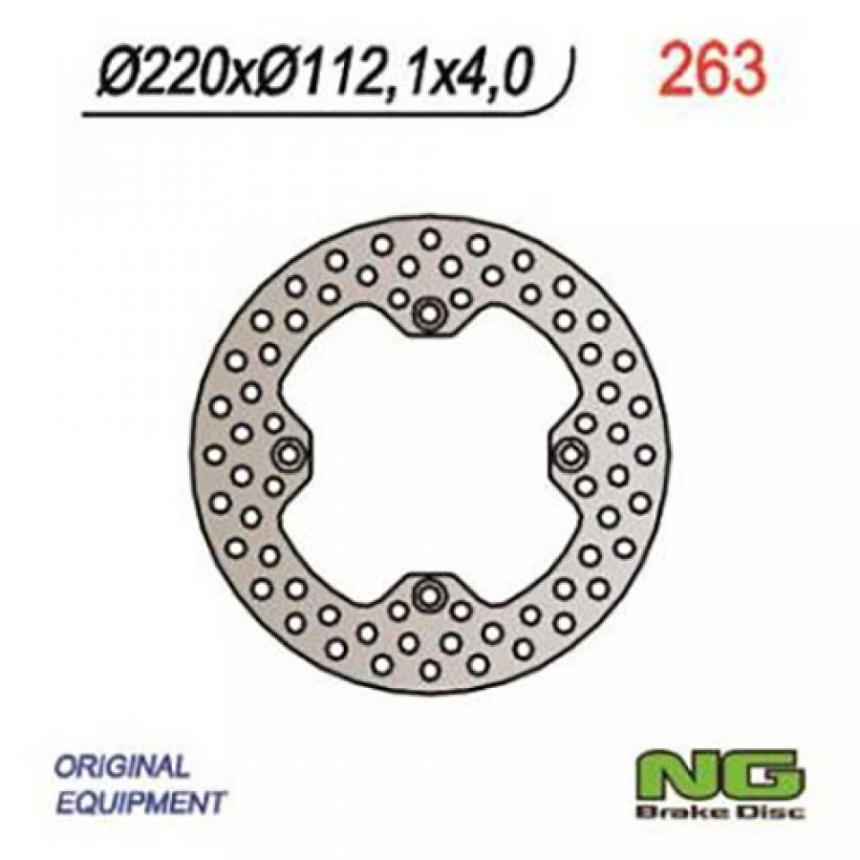 Disque de frein arrière Ø220mm NG Brake Disc pour moto Husqvarna 125 CR 2000 à 2001