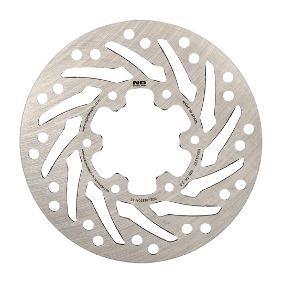 Disque de frein arrière NG Brakes pour Moto Derbi 50 GPR 2004 à 2009 802 / 61232 / Ø180x57x4mm Neuf