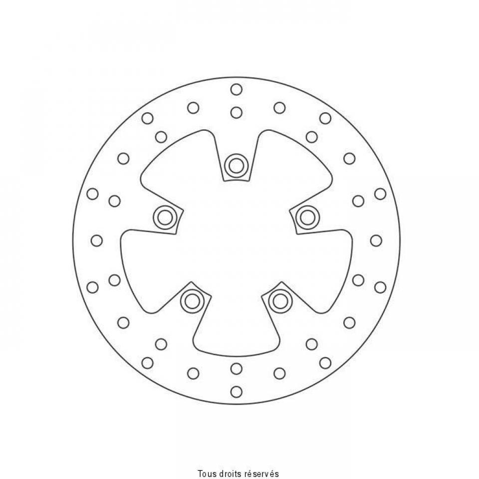 Disque de frein arrière Sifam pour Moto Suzuki 650 Gsf Bandit S Abs 2005 à 2016 Ø240X89.5X5mm / AR Neuf