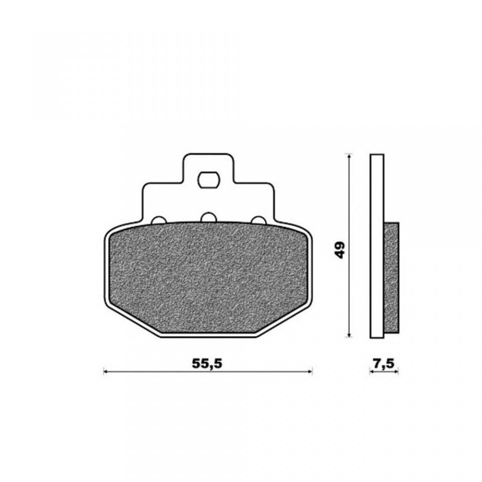 Kit disque frein arrière One pour scooter Piaggio 250 Vespa GTS 2005 à 2016 Neuf