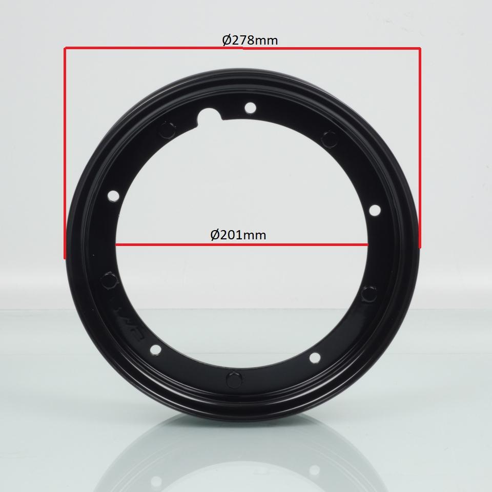 Jante avant RMS pour Scooter Piaggio 50 Vespa Special 1970 à 1983 noir / 10 pouces / 084631/0846315 Neuf