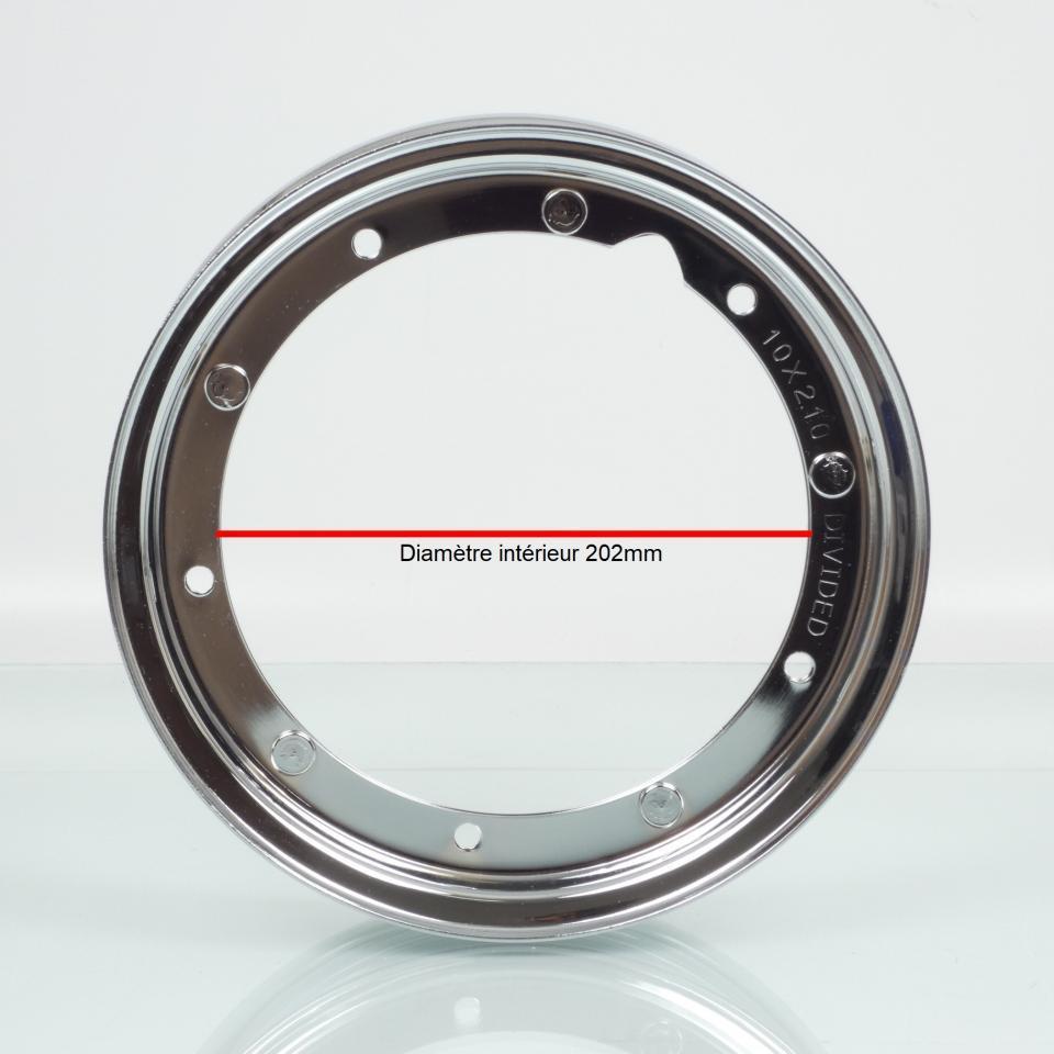 Jante avant RMS pour scooter Piaggio 50 Vespa Pk 1982-1984 10 pouces chromé Neuf