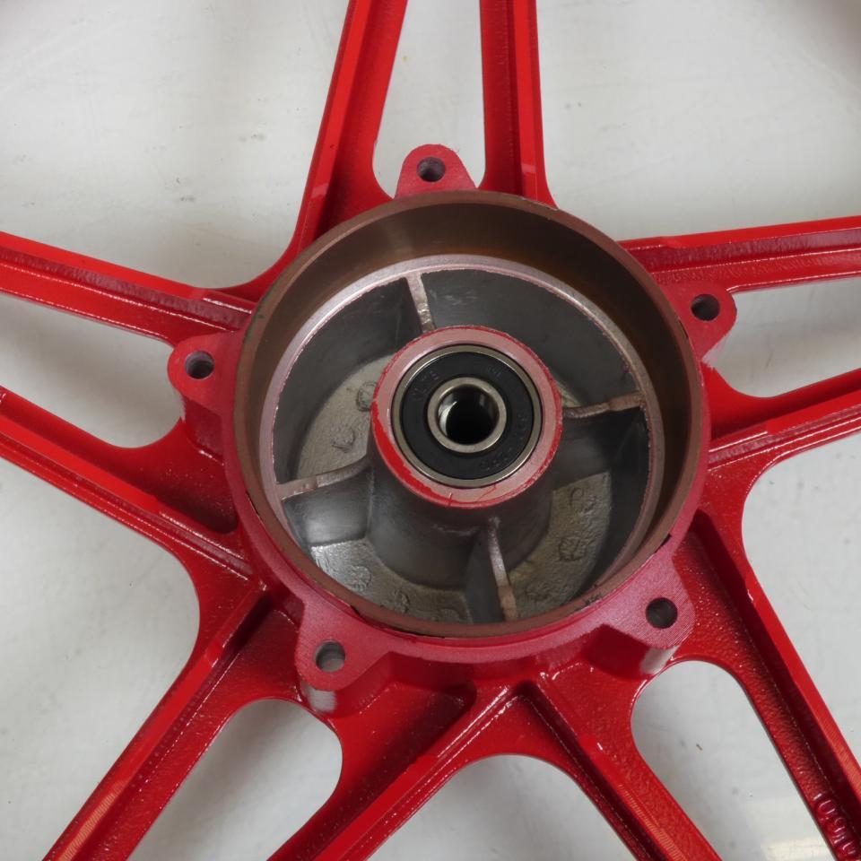 Jantes à bâtons rouge 17x1.6 pouces type Bernardi pour mobylette Peugeot 103 Vogue Neuf