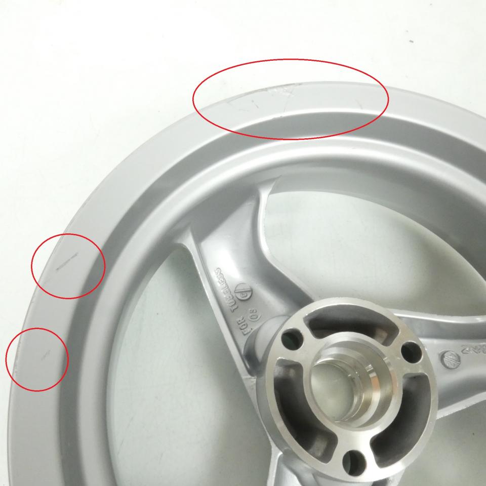 Jante AV ou AR pour scooter Peugeot 50 Speedfight 2 2000-08 761844B2 3.5x12 Gris