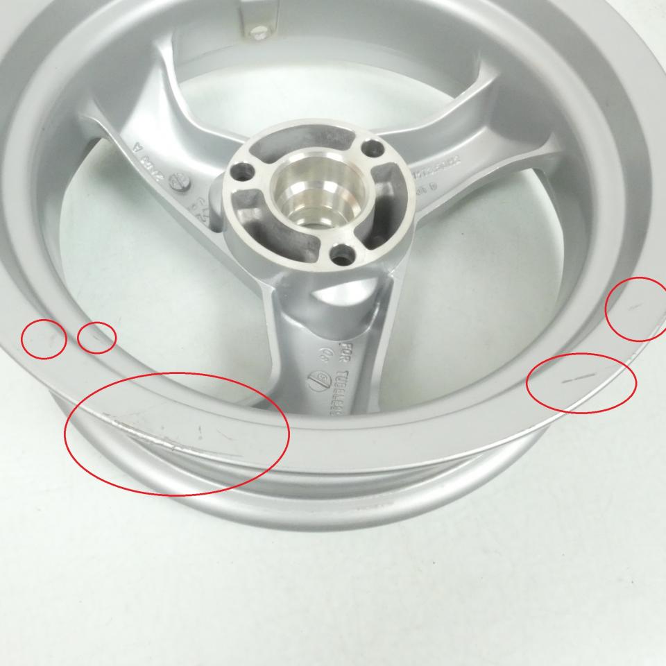 Jante AV ou AR pour scooter Peugeot 50 Speedfight 2 2000-08 761844B2 3.5x12 Gris