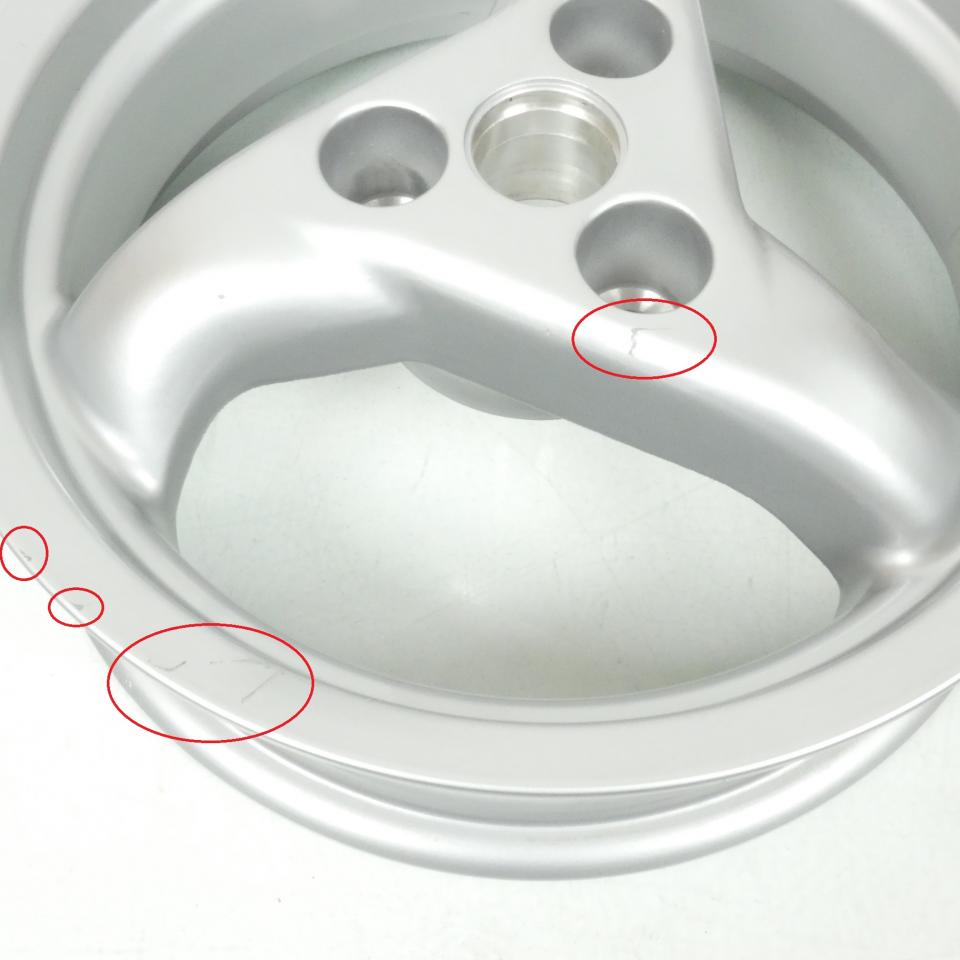 Jante AV ou AR pour scooter Peugeot 50 Speedfight 2 2000-08 761844B2 3.5x12 Gris