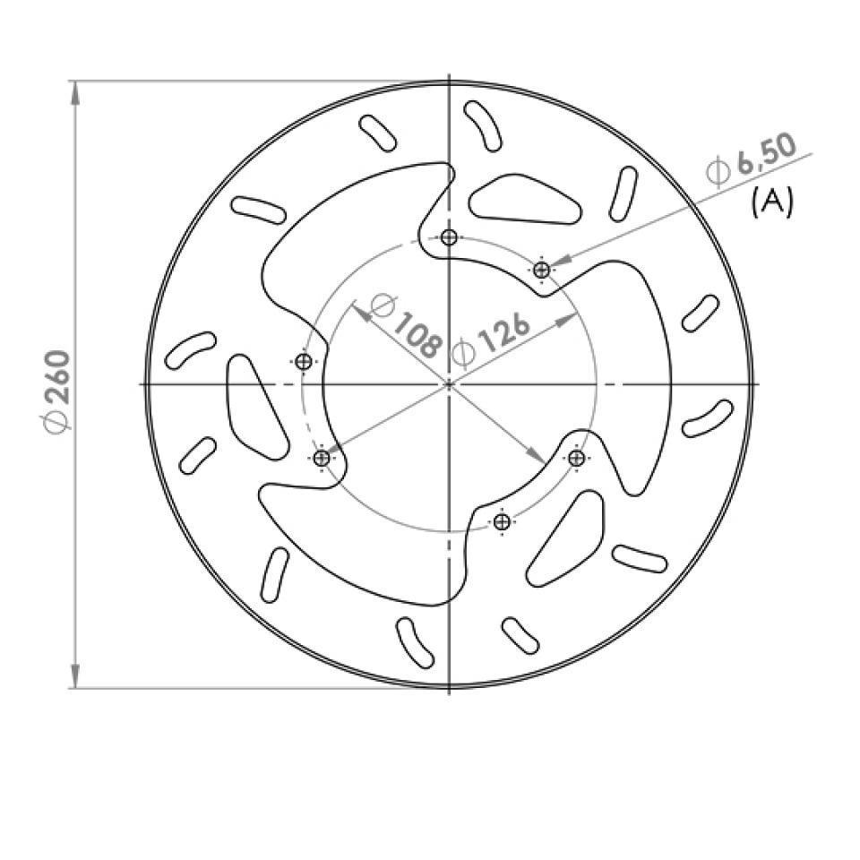 Durite de frein avant NG Brakes pour Mobylette Yamaha 50 DT Supermotard 2003 à 2011 Neuf
