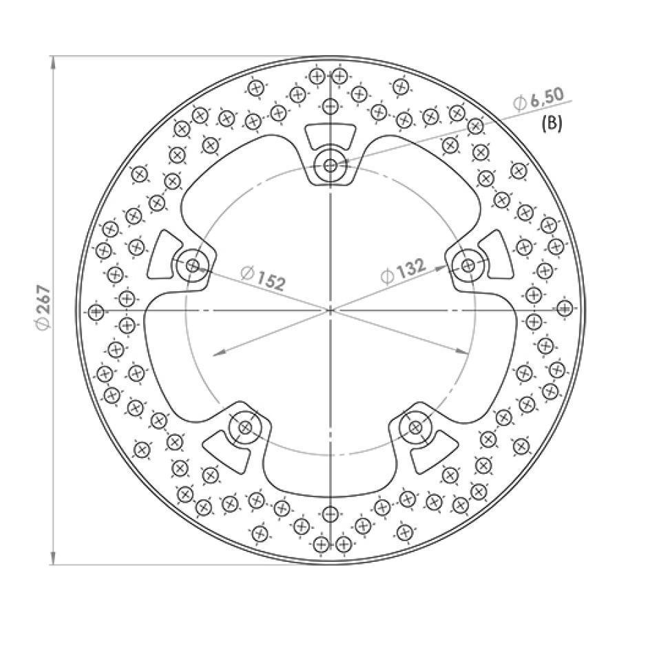 Durite de frein avant NG Brakes pour Scooter Yamaha 125 X-Max 2014 à 2017 Neuf