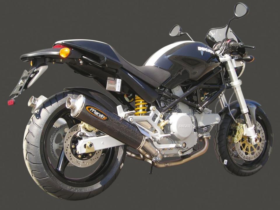 Silencieux d échappement Marving pour Moto Ducati 1000 Monster Ie 2003 à 2005 Neuf