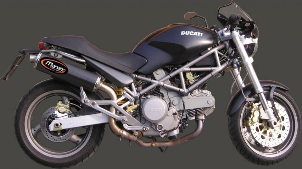 Silencieux d échappement Marving pour Moto Ducati 1000 Monster Ie 2003 à 2005 Neuf