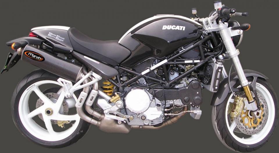 Silencieux d échappement Marving pour Moto Ducati 996 Monster S4R 2003 à 2006 Neuf